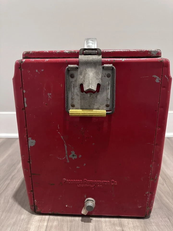 Vintage Progress Refrigerator Co - Coca Cola Coke Cooler - Image 4 of 4