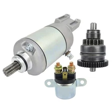 Starter & Bendix&Relay for Can-Am Bombardier Outlander 330 400 450 EFI 2003-2023