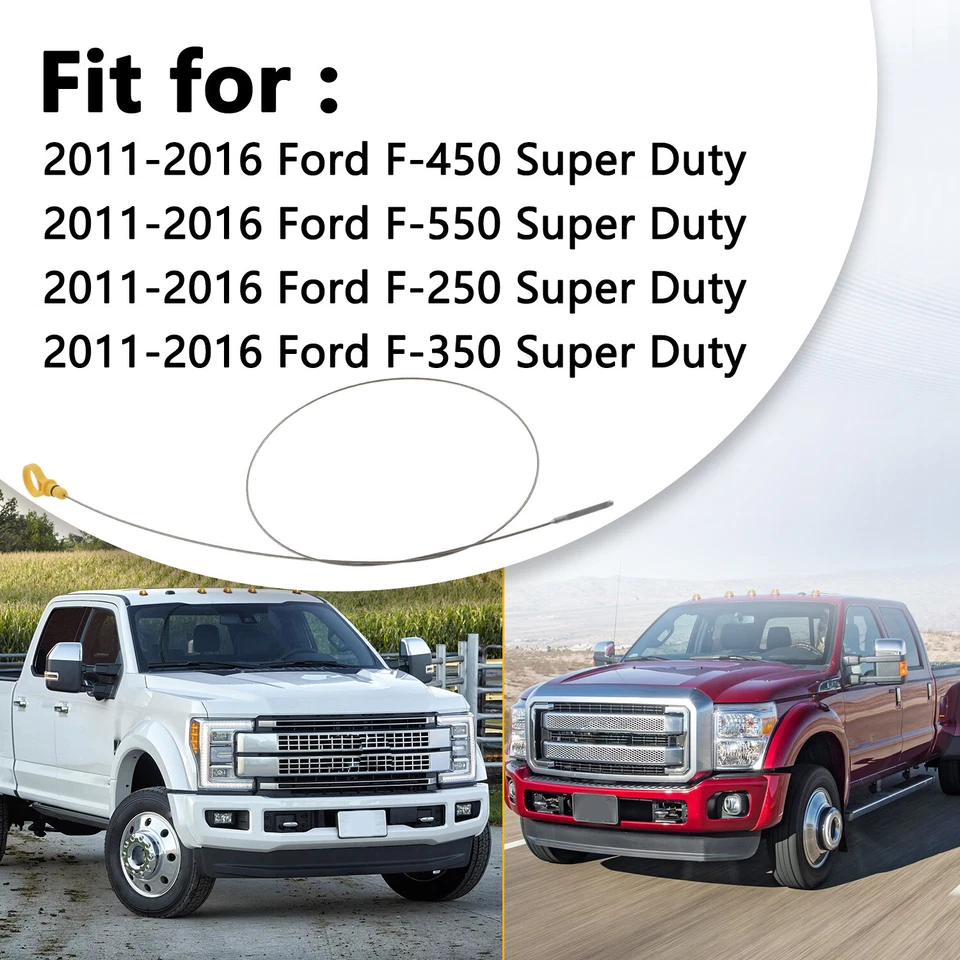 Vareta medidor de nível de óleo do motor para Ford Super Duty 2011-2016 6.7L diesel - Imagem 4 de 4