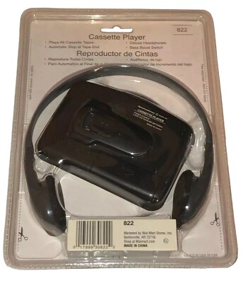 Durabrand Portable Cassette Player Model 822 Auto Stop & Bass  