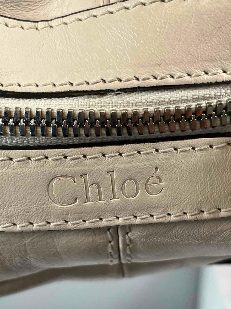 にこ¨̮⃝ item shoulder bag（ivory） CHLOE Ivory White Giant Buckle Accents with Double Zip