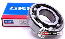 SKF 6308 C3 DEEP GROOVE BALL BEARING, OPEN TYPE, NO SEALS 40x90x23 mm