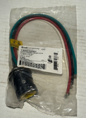 BradConnectivity Molex 1300030061 Quick Change Receptacle 4P Male 1/2in NPT