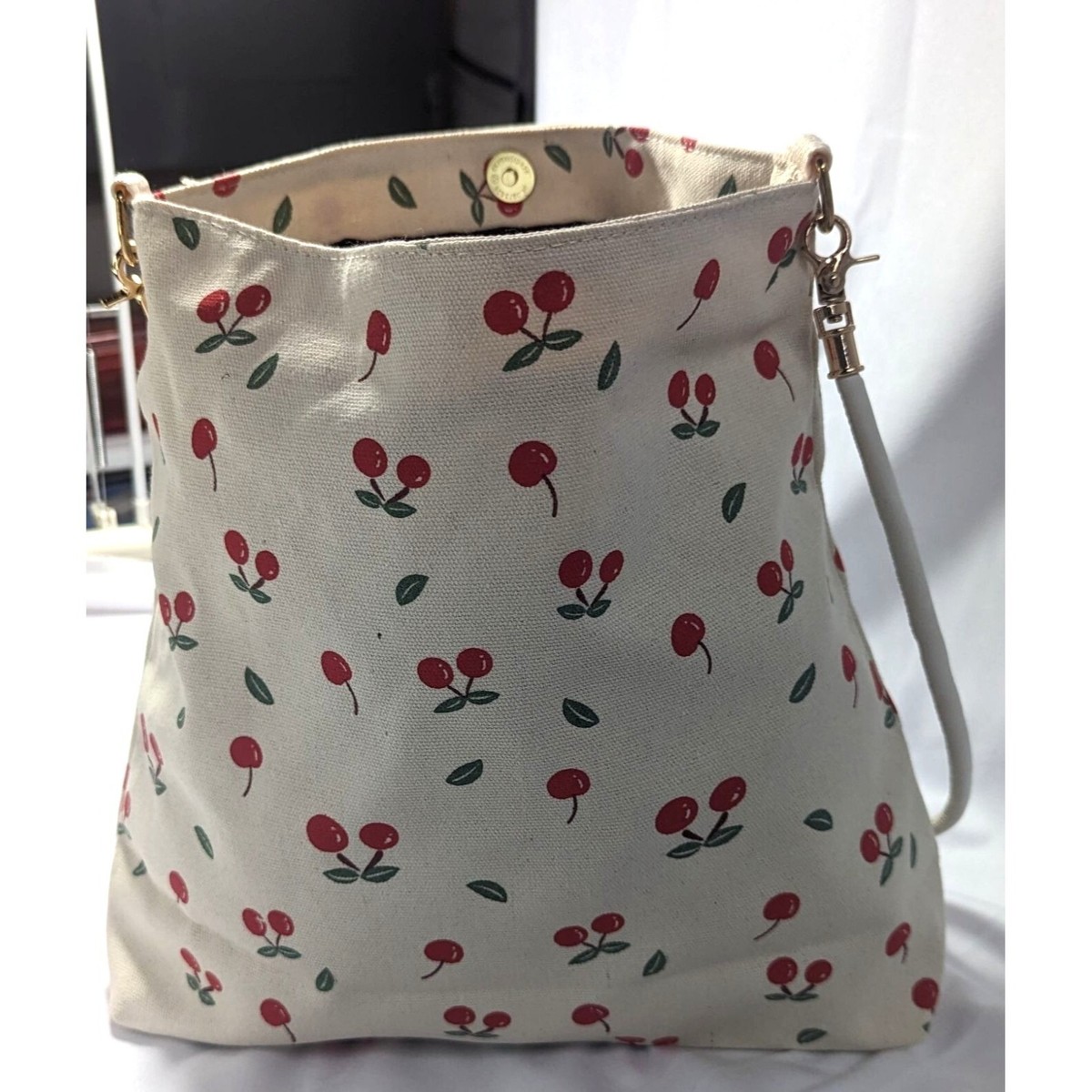 バッグ Cherry-Pattern Scarf& Tote Set herlipto SPECIAL NOVELTY 【Cherry-Pattern Scarf & Tote Set