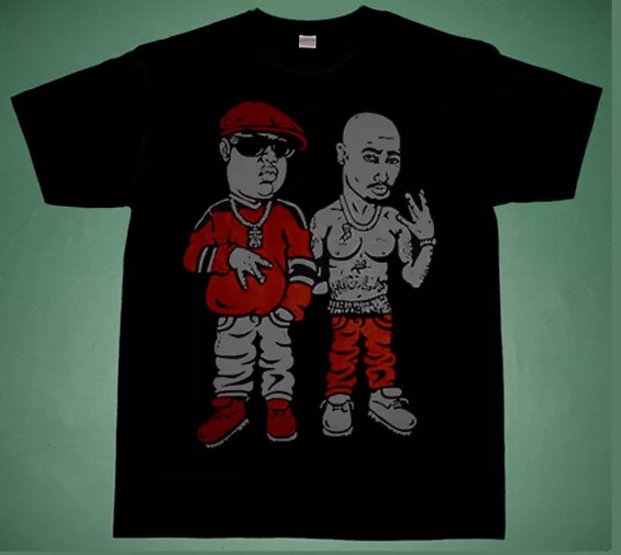 2pac and top biggie t shirt