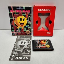 Ms. Pac-Man (Sega Genesis, 1991) COMPLETE w/ Box manual game Cardboard Version