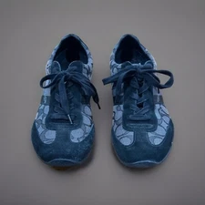 Coach Kelson Sneakers size 8.5 Black/gray Jacquard