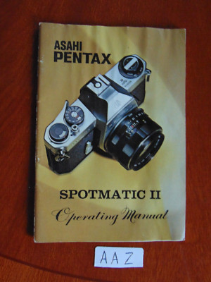 Gebrauchsanleitungen ASAHI _ PENTAX, SPOTMATIC II