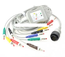 Compatible Kenz cardioline delta 3 plus Ten lead ECG EKG Cable
