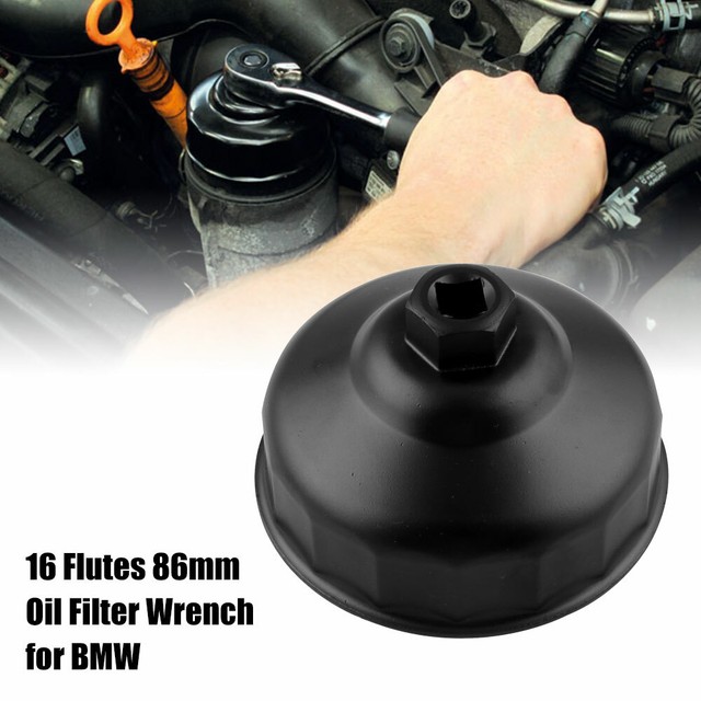 16 Flute Oil Filter Wrench Housing Cap Remover Tools 86MM For BMW X5 X6