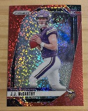 2024 Panini Prizm JJ McCarthy #400 Red Sparkle RC NFL Vikings Rookie NM