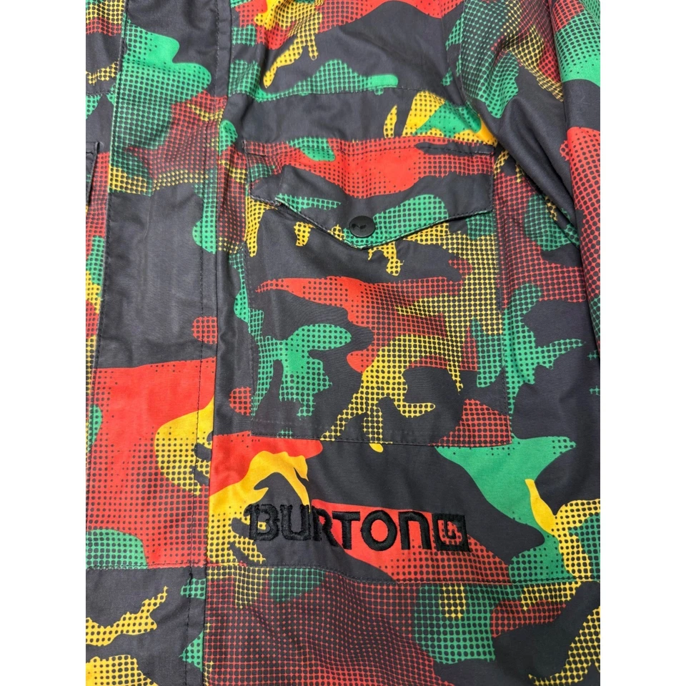Burton Kids Camo Insulated Waterproof Snowboard Ski Jacket Hooded Size L - Image 2 of 4