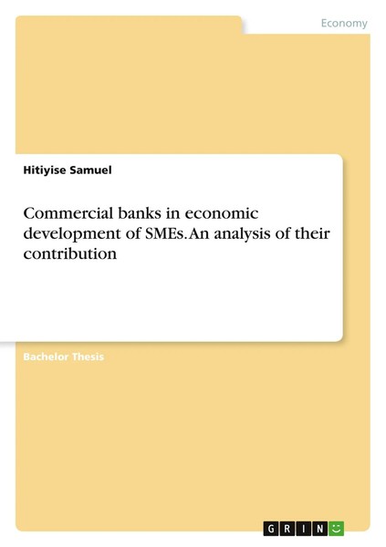 Commercial Banks In Economic Development Of Smes. An Analysis Of Their...-image