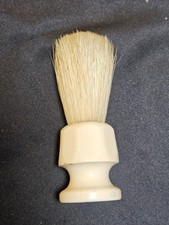 VINTAGE FULLER SHAVING BRUSH Set In Rubber Ivory Color- MADE U.S.A