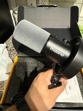 USB XLR Dynamic Microphone for Podcast: PC Computer Gaming Mic with 192kHz