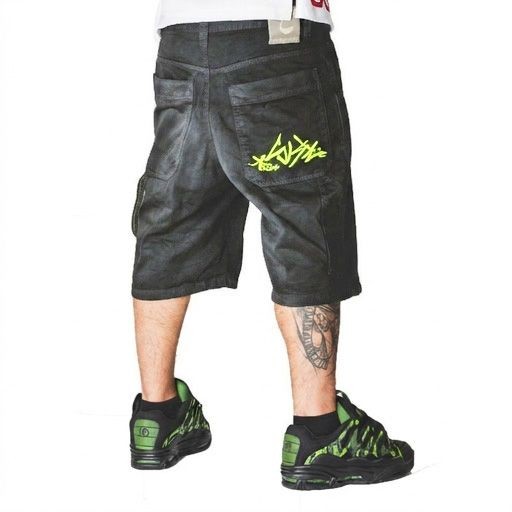 Bermuda Baggy Uomo The Blueskin New Reflective Dyed Hip Hop Skate bss48