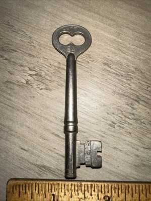 Antique Corbin Skeleton Key #S4 Solid Barrel Key