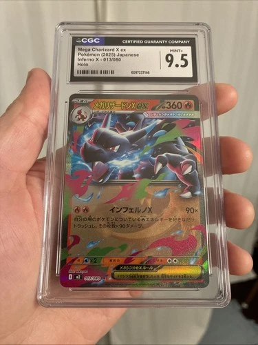2025 Pokemon Japanese Inferno X Mega Charizard X ex Holo Double Rare CGC 9.5