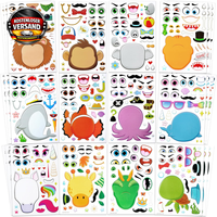 Joyin 36 StüCk Tier Aufkleber Kinder, Sticker Set, Make-A-Face Aufkleber, Kleine