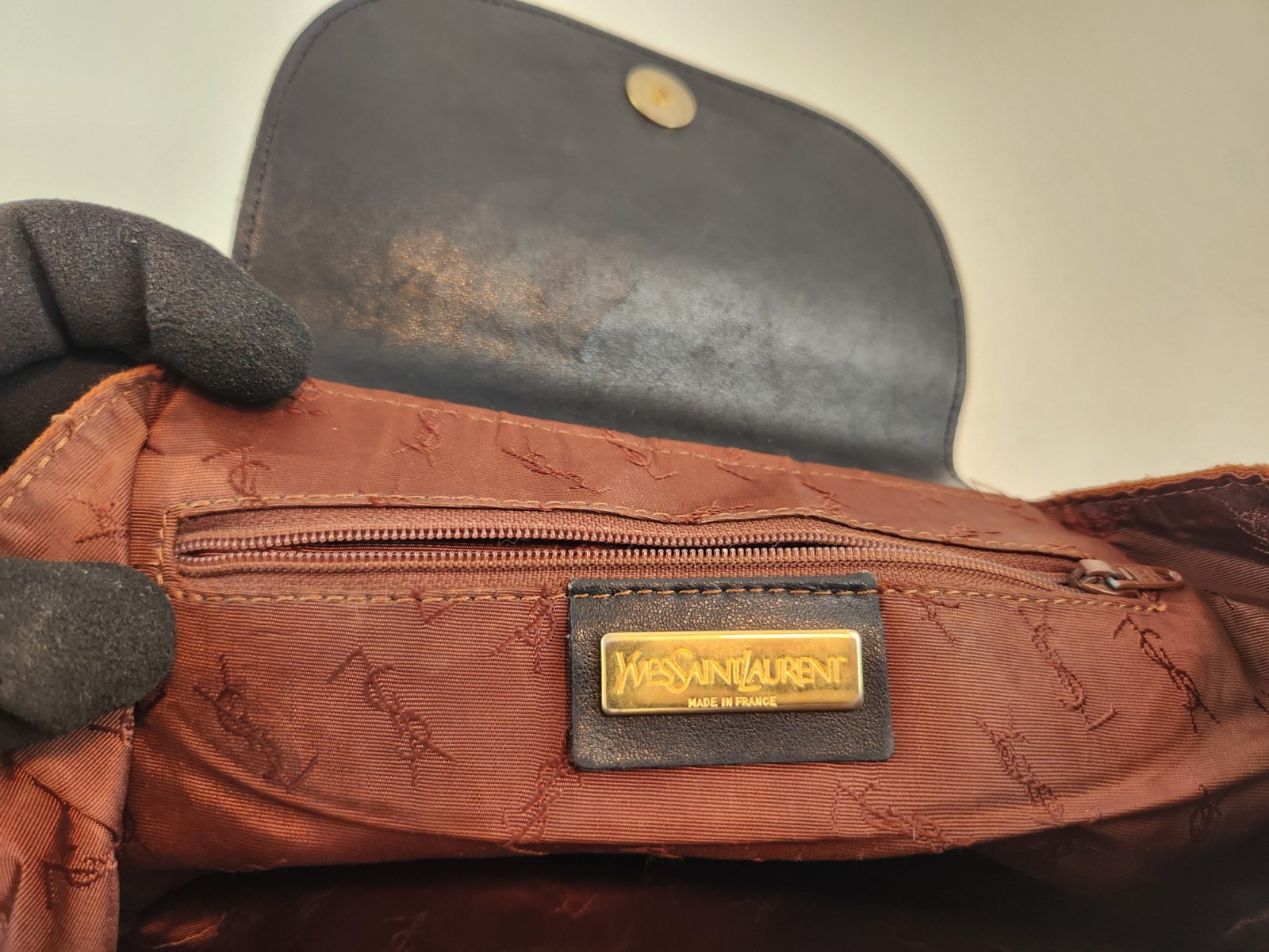 Authentic Yves Saint Laurent Backpack Ruby Red Ba… - image 23