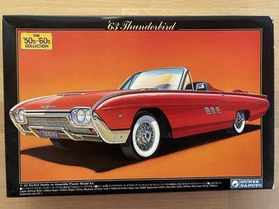 Gunke Sangyo 1963 Ford Thunderbird   1/32 Vintage Modellbau-Kit   RAR 