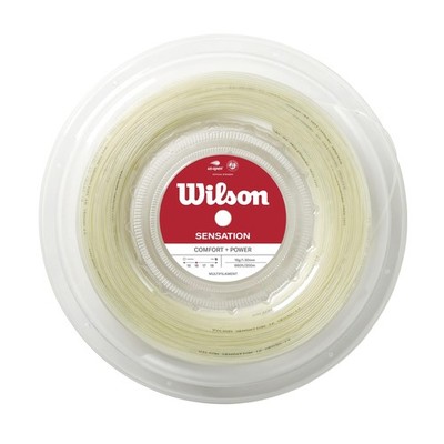 Wilson WRZ911000 Tennissaite Multi-Filament Sensation 16 200M Rolle Natur