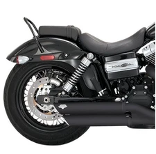 Vance & Hines Twin Slash Slip-On Exhausts Blk Harley FXDWG Dyna Wide Glide 10-16