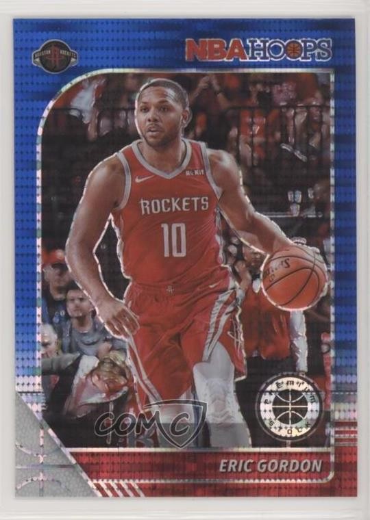 2019 Panini NBA Hoops Premium Stock Box Set Blue Pulsar Prizm Eric Gordon 02ml