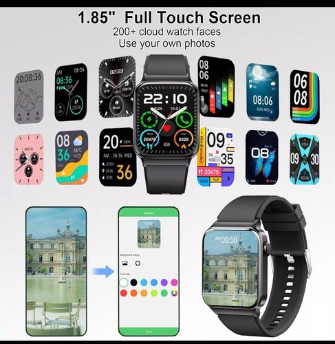 Donerton Smart Watch for Men Women Answer/Make Calls, 1.85" Touch Screen - Zdjęcie 11 z 13