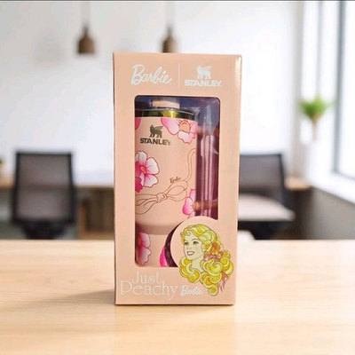 #ad Stanley x barbie Just Peachy Quencher H2.0 Flowstate Tumbler 40 oz $39.00