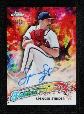 2023 Topps Chrome Future Stars 79/99 Spencer Strider #FSA-SST Auto 0fo5