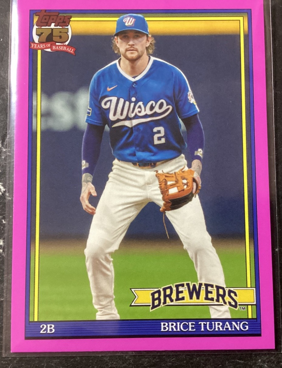 2026 Topps Update #U91-43 Brice Turang Pink Milwaukee Brewers W.S. ?