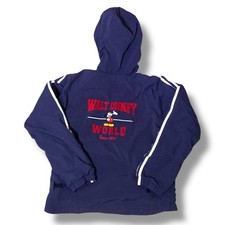 Walt Disney World Mickey Mouse Since 1971 Blue Jacket With Hood Kid  s Size XL