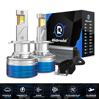 H7 LED Headlight Bulb Conversion Kit Hi/Lo Beam 25000LM Super Bright 6500K White