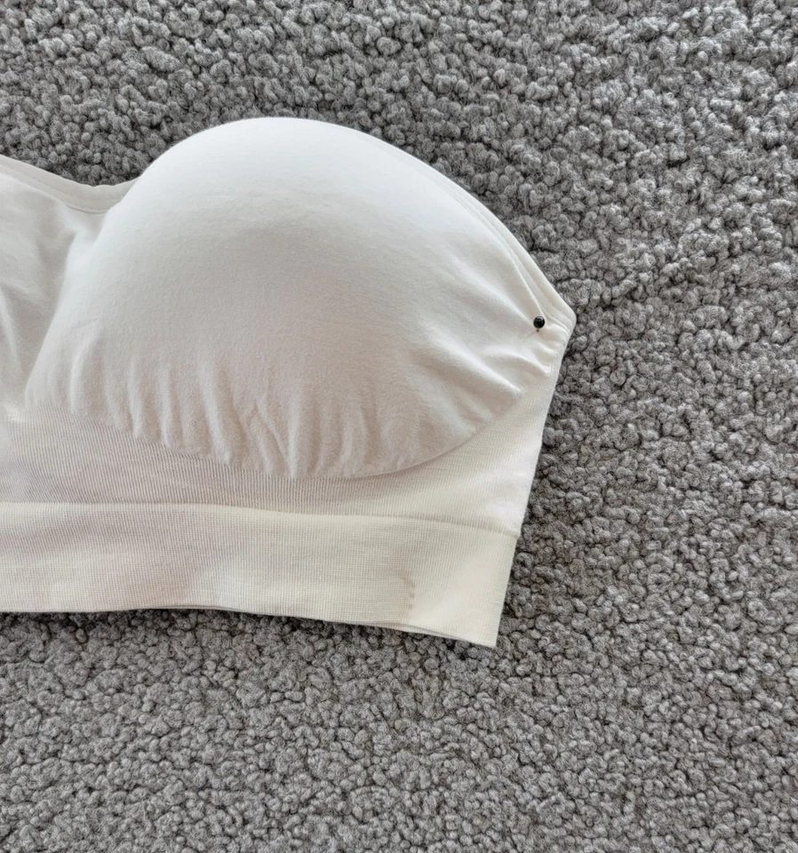 Pullover On Gossamer Cabana algodón sin costuras sin tirantes bandeau para mujer M blanco Foto 4 de 4