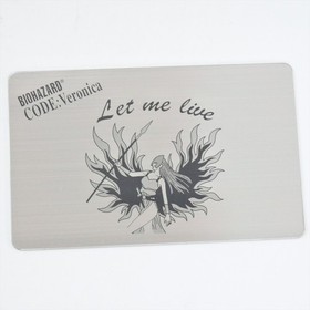 BIOHAZARD Resident Evil CODE VERONICA Limited Rockfort Prison Metal Plate 0706