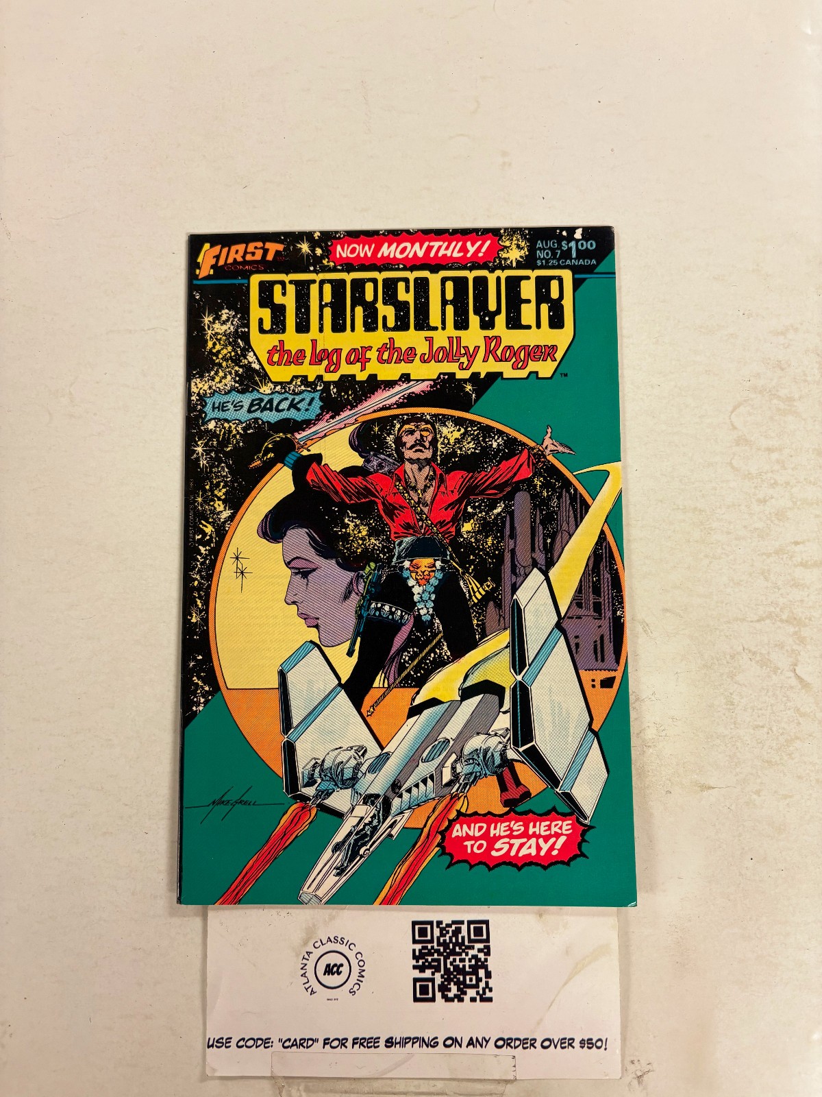 Starslayer #7 NM PC Comic Books MIke Grell Warlord John Carter 3 HH72 ...