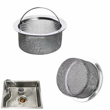 Stainless Steel Kitchen Sink Strainer - Deep Cup Basket Design, 2-Pack, Upgraded