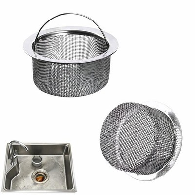 Stainless Steel Kitchen Sink Strainer - Deep Cup Basket Design, 2-Pack, Upgraded