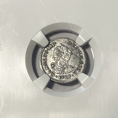 1783 Mexico 1/2 Real EL CAZADOR SHIPWRECK NGC Genuine - Picture 3 of 5