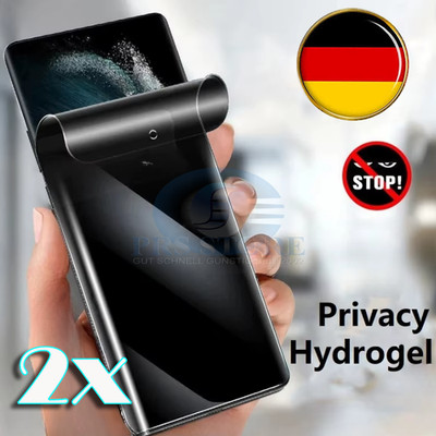  2x 6D Samsung Galaxy Privacy s25 Plus Ultra Anti Spy Blickschutz Hydrogel matt
