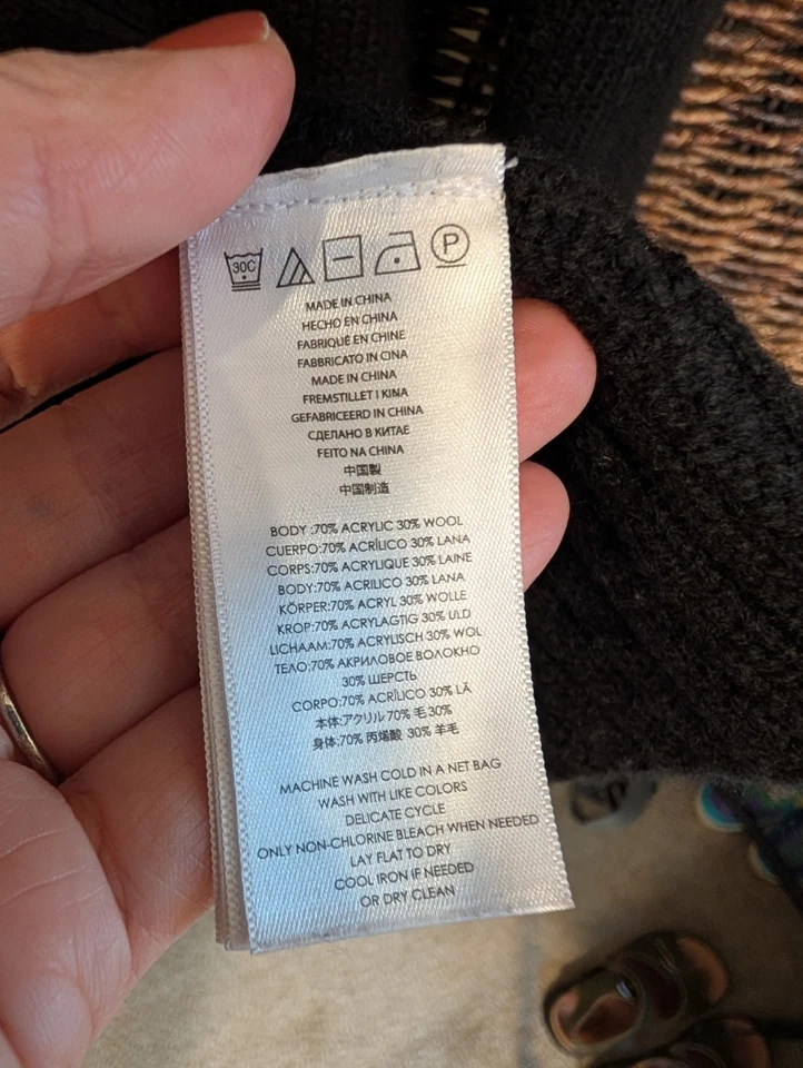 Cardigã suéter MICHAEL Michael Kors pele sintética lã amarrar cintura longa médio - Imagem 4 de 4