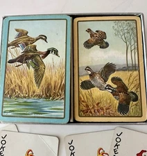 Vintage Gainsborough Playing Cards E.E. Fairchild Corp. Wild Game, Complete