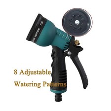 1Pack Garden Hose Nozzle Sprayer Adjustable 8 Patterns Heavy Duty for Hose USA