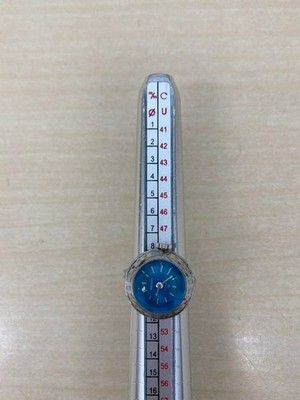 Seiko Ringuhr 11-0290 Vintage blaues Zifferblatt Damen Handaufzug...