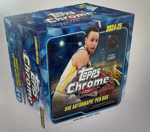 2024/25 Topps Chrome® Basketball - Sapphire Edition - SINGLE Pack from Hobby Box