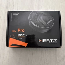 HERTZ MP 25.3 1-3/16" NEODYMIUM DOME TWEETERS PAIR 4 OHM  HERTZ MILLE PRO MP25.3