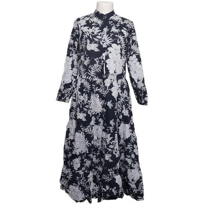 Robert Friedman, Maxikleid, Größe: S, Blau/Weiß, Baumwolle, Blumen, Damen #bWA