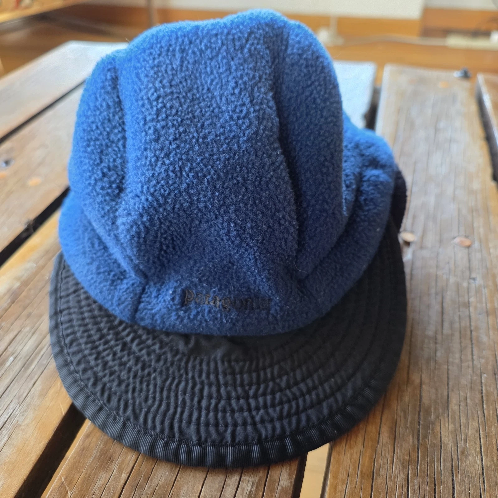 Vintage Patagonia Synchilla Fleece Beanie Hat Large Earflap Duckbill