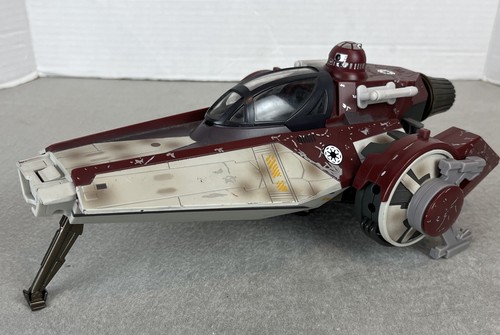 Star Wars V-Wing Starfighter Clone Wars Ship 2007 Hasbro C-031D Incomplete - Picture 3 of 11
